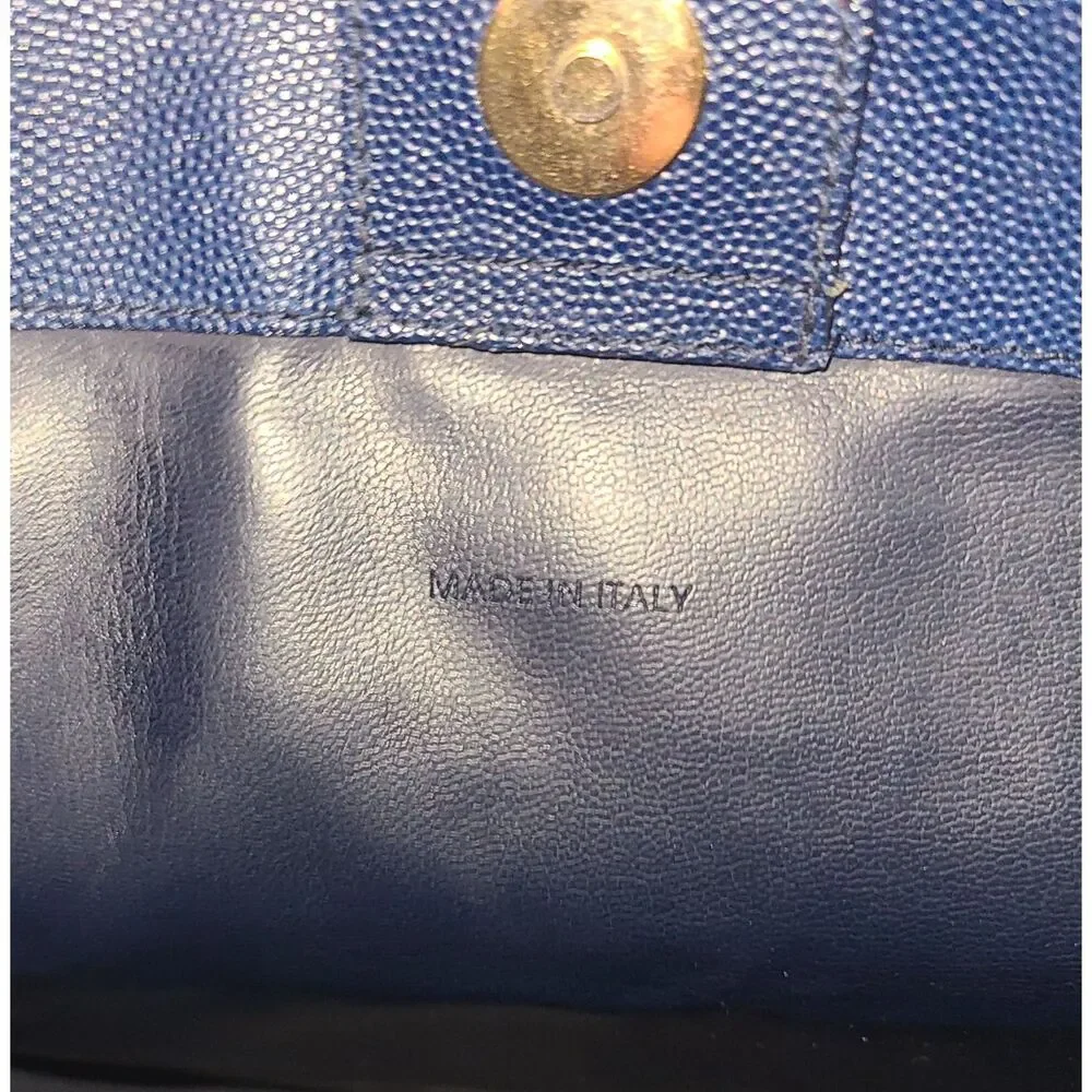 Givenchy [Authentic] NEW Marine Blue Leather 4G Structured Square Shoulder Bag - Picture 11 of 13